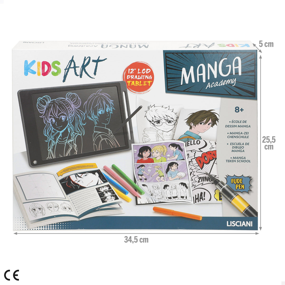 Lisciani Set de dibujo academia de manga + 8 años