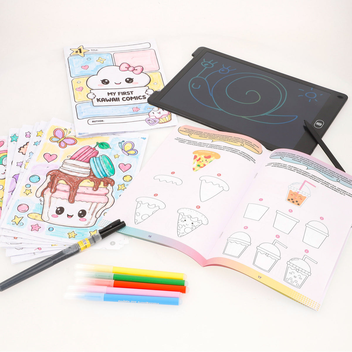 Lisciani Set de dibujo kawaii + 7 años