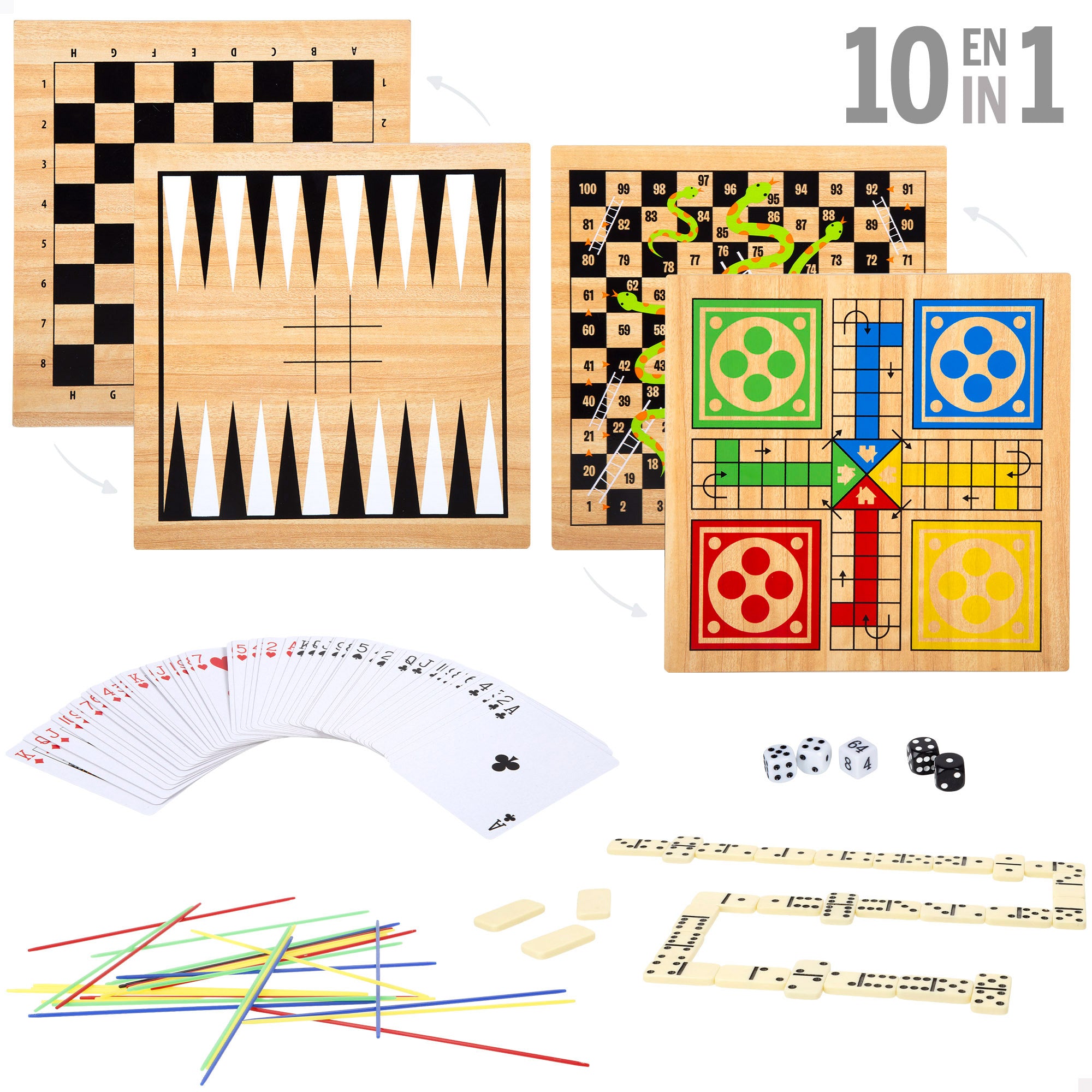 Juegos de mesa 10 en 1 COLORBABY