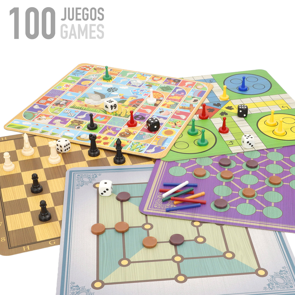 Caja metálica 100 juegos de mesa + 6 años CB Games