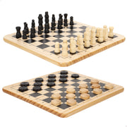 Juego ajedrez y damas caja metálica + 6 años COLORBABY