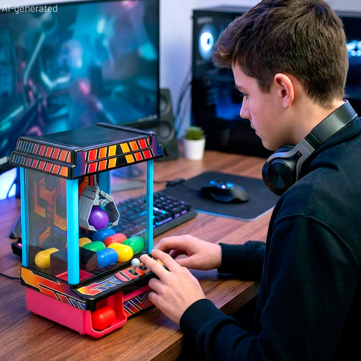 Máquina de gancho arcade + 6 años CB Games
