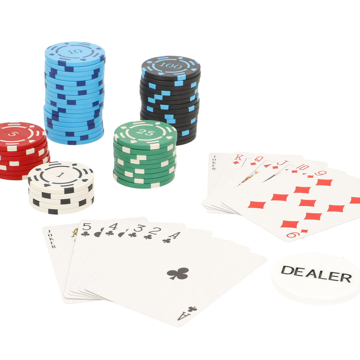Juego de póker 300 fichas caja aluminio + 18 años COLORBABY