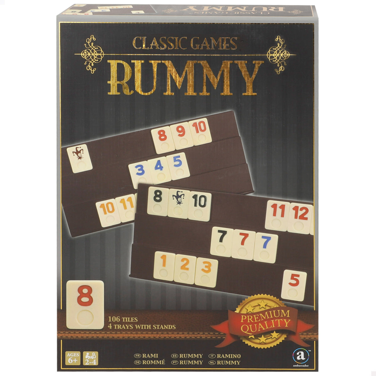 Juego Rummy 4 atriles + 6 años CB Games