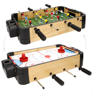Mesa 2 en 1 air hockey y futbolín CB Games