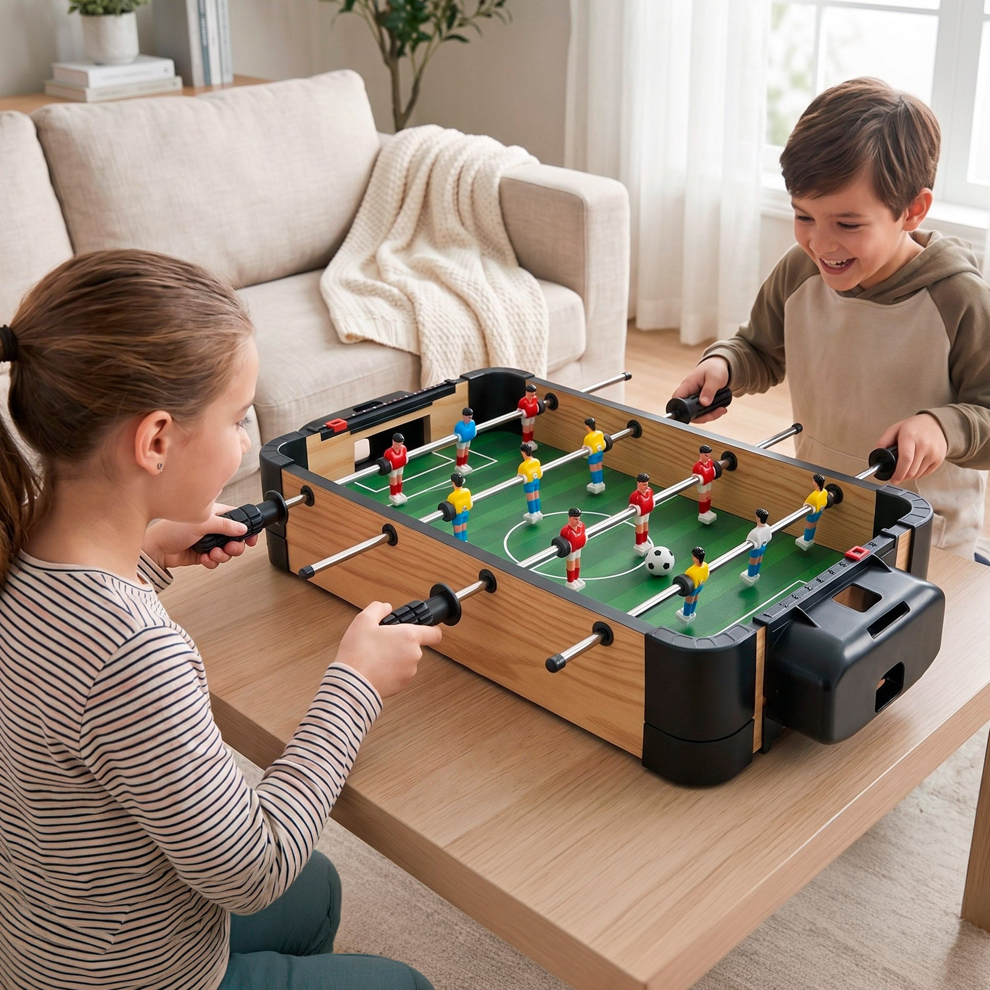 Mesa 2 en 1 air hockey y futbolín CB Games