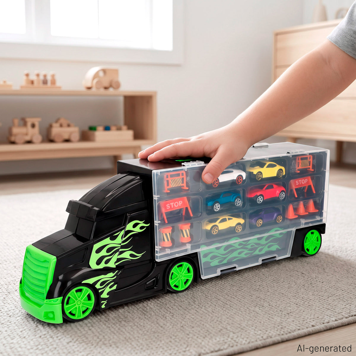 Camión portacoches con 6 coches +3 años Teamsterz