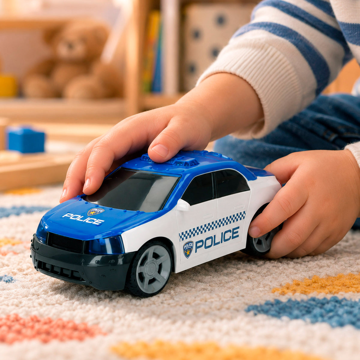 Helicóptero y coche policial + 3 años Teamsterz
