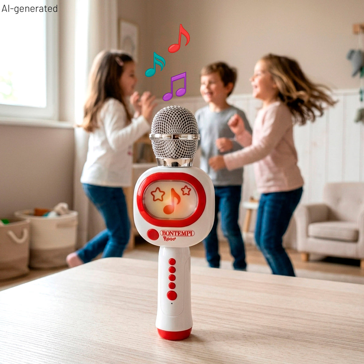 Micrófono karaoke inalámbrico de juguete Bontempi
