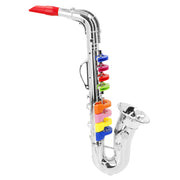 Saxofón plateado de juguete con 8 teclas 40 cm Bontempi