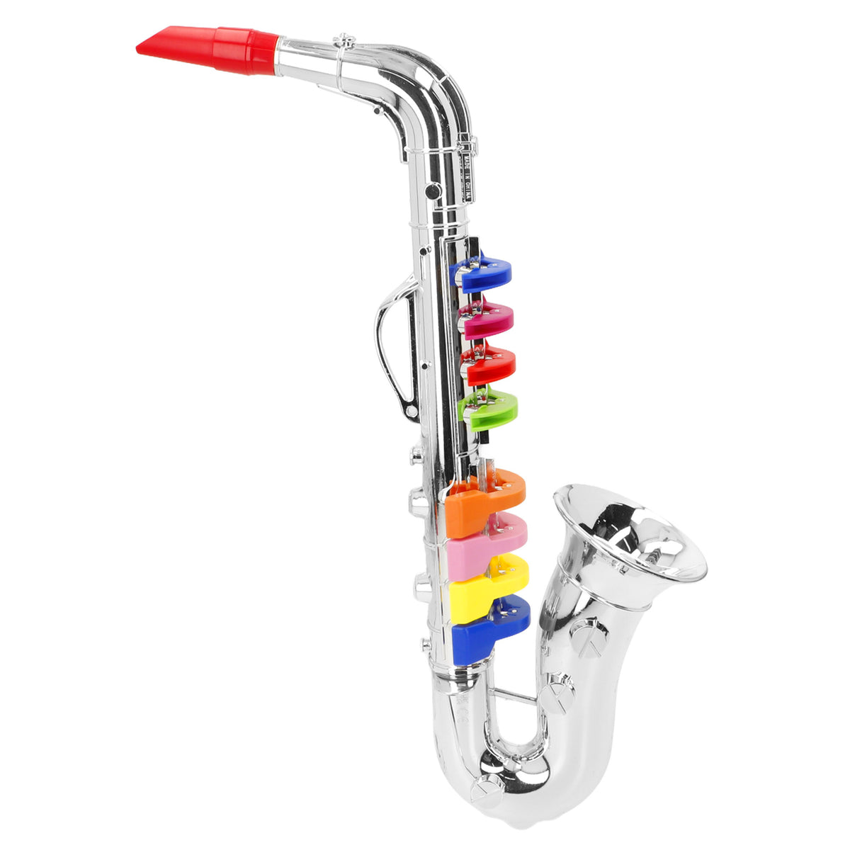 Saxofón plateado de juguete con 8 teclas 40 cm Bontempi