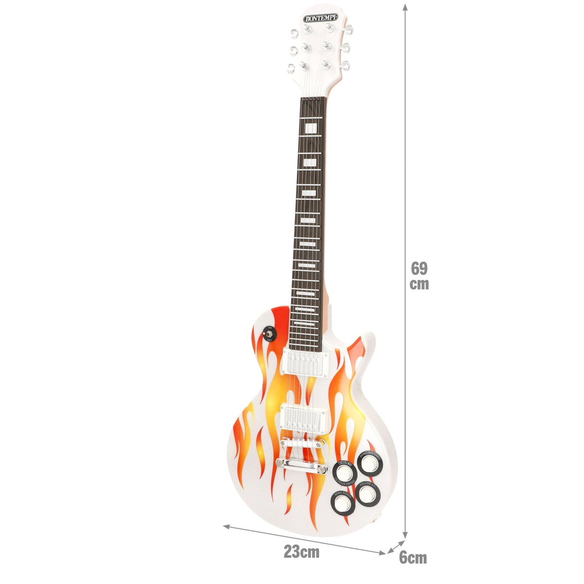 Guitarra electrónica para niños 69 cm con micrófono de diadema Bontempi