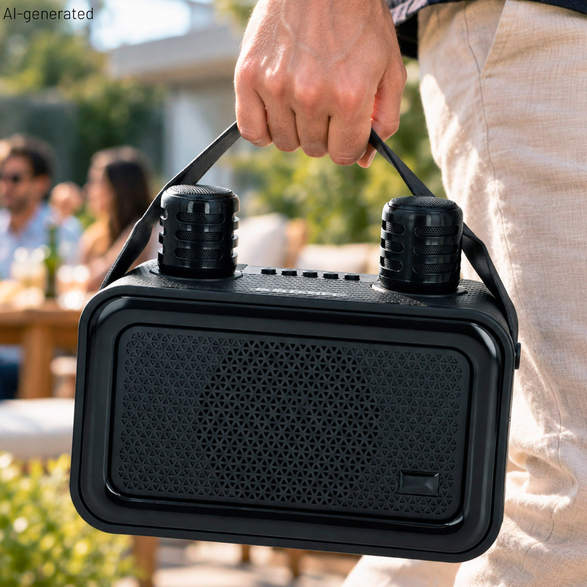 Altavoz karaoke con 2 micrófonos Bontempi