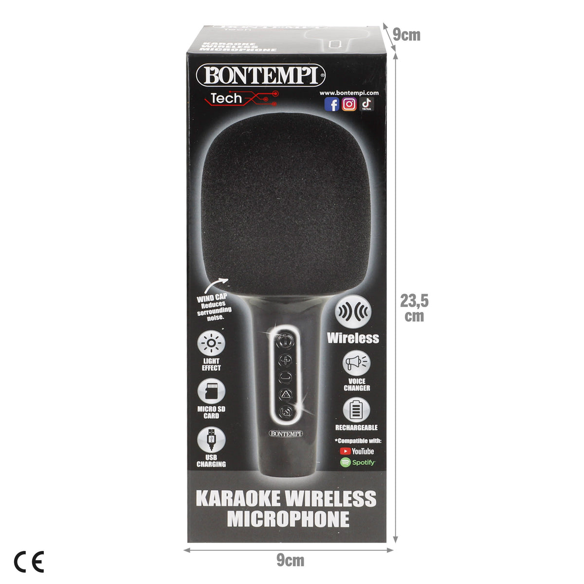 Micrófono inalámbrico con altavoz Bontempi