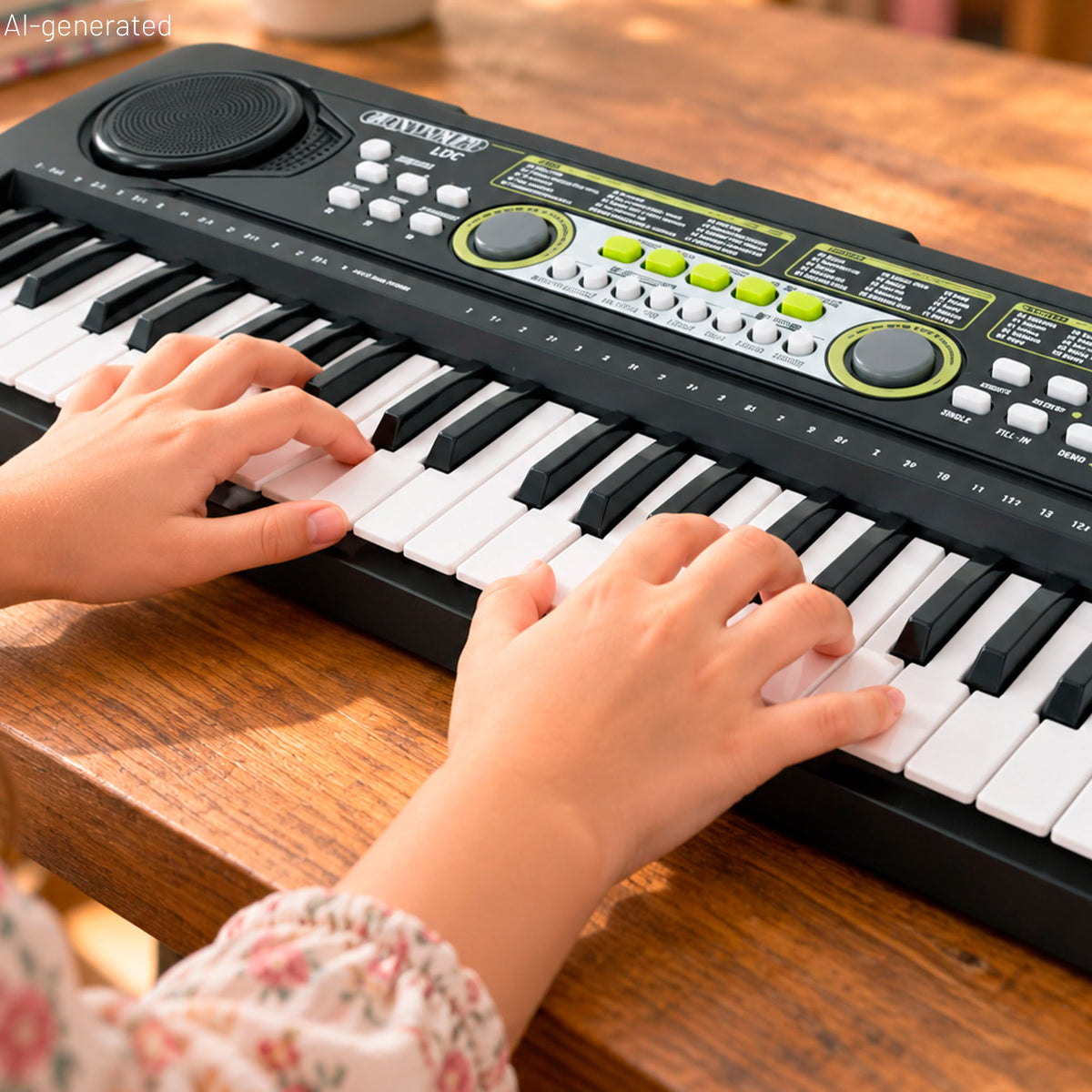 Teclado electrónico para niños 49 notas con 100 sonidos y función aprendizaje Bontempi