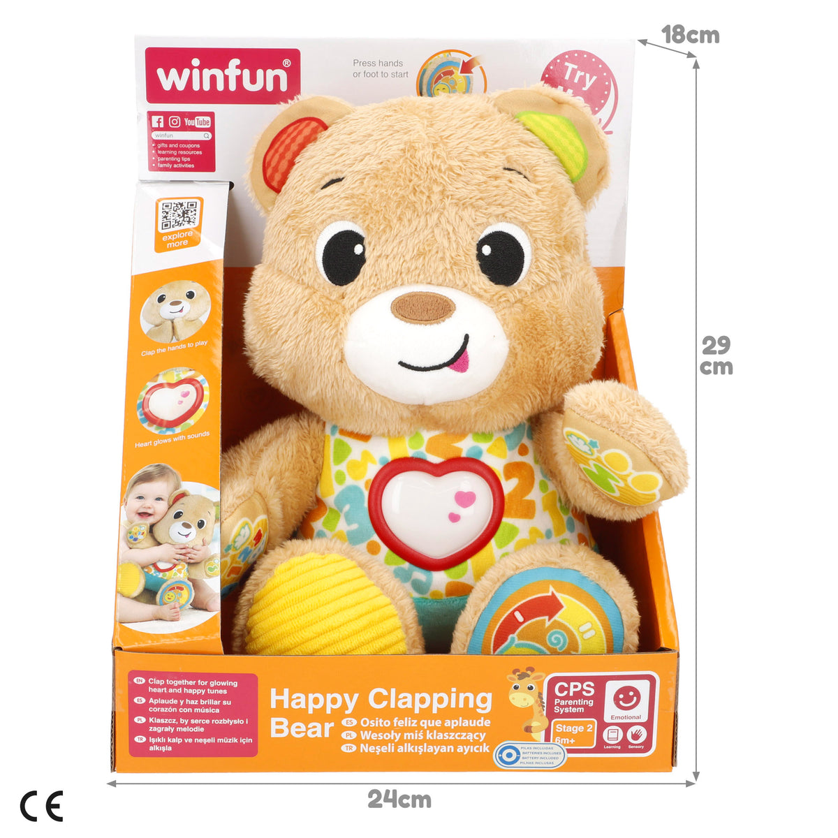 Winfun Oso interactivo aprende conmigo + 6 meses
