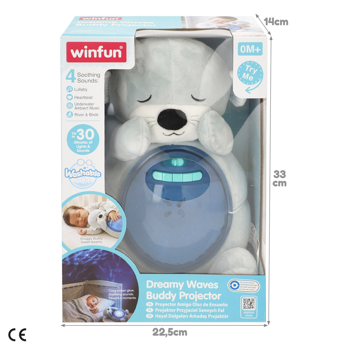 Winfun Nutria peluche con luces y sonidos + 0 meses