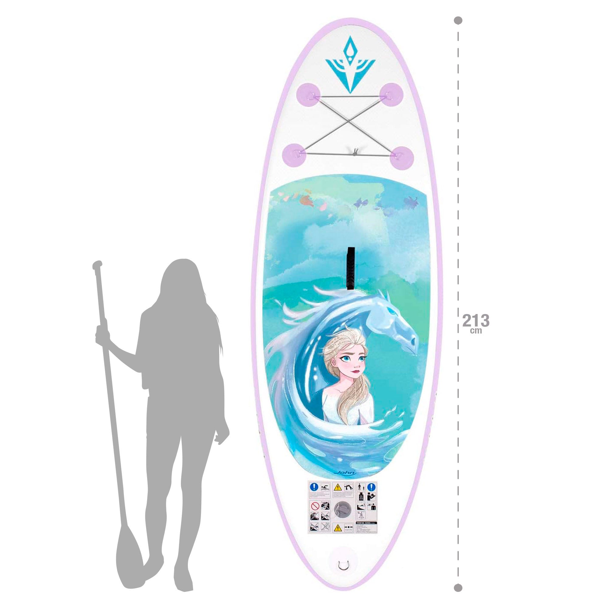John Tabla paddle surf hinchable 150 L para niños Frozen