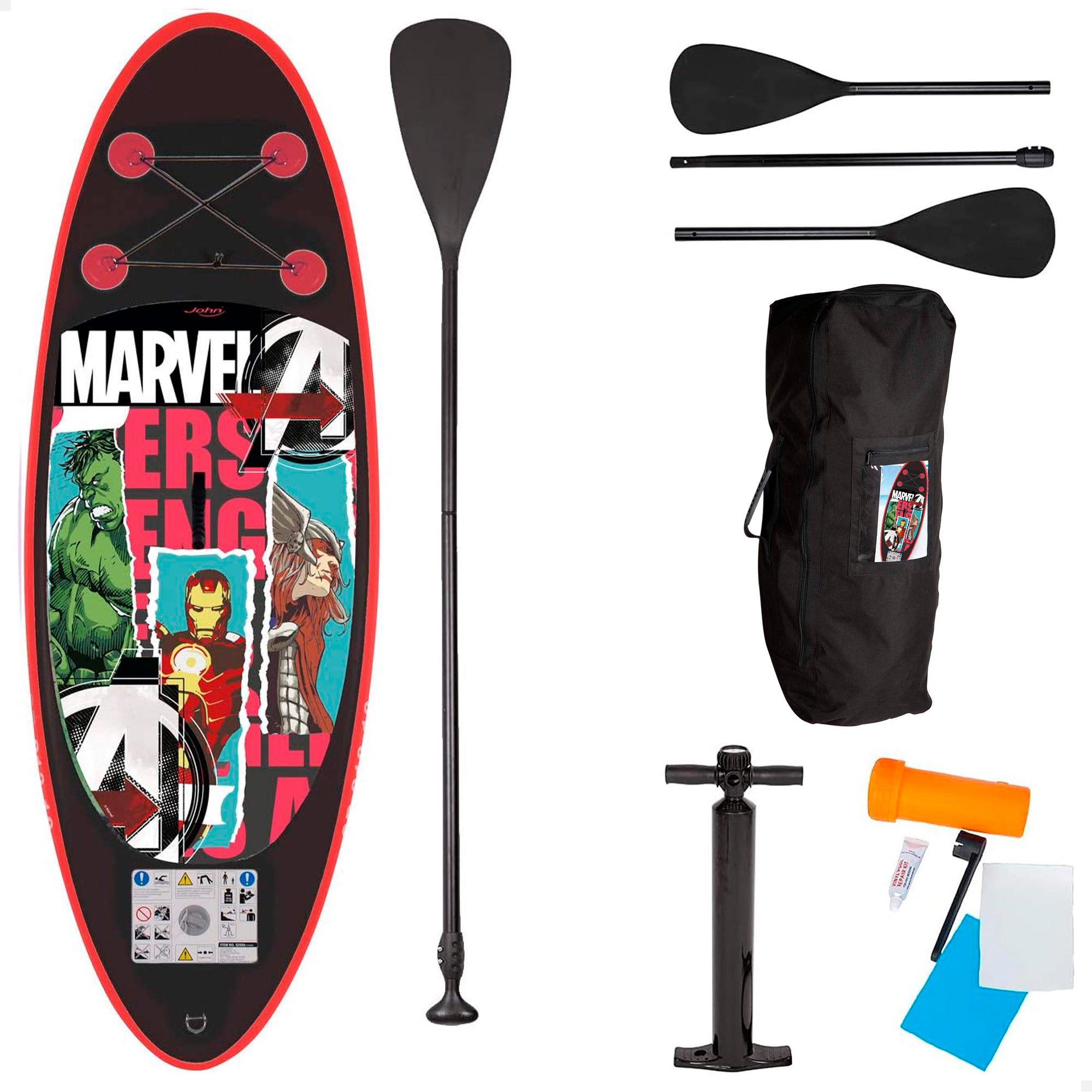 Avengers Tabla paddle surf hinchable 150 L para niños