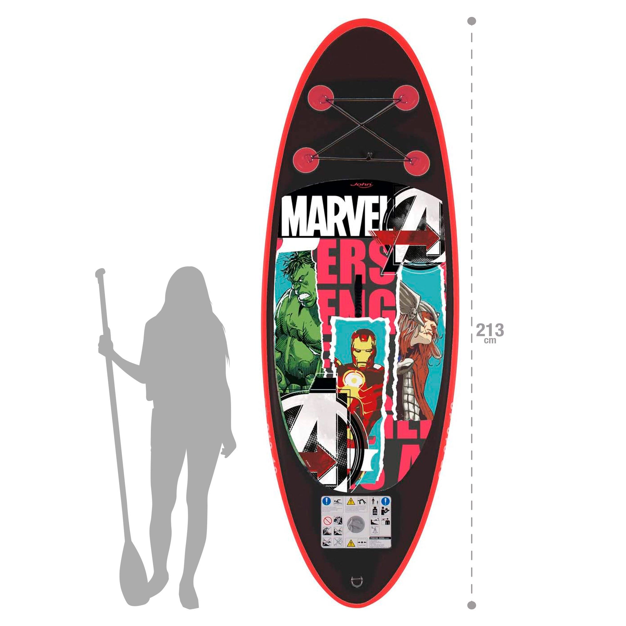 Avengers Tabla paddle surf hinchable 150 L para niños