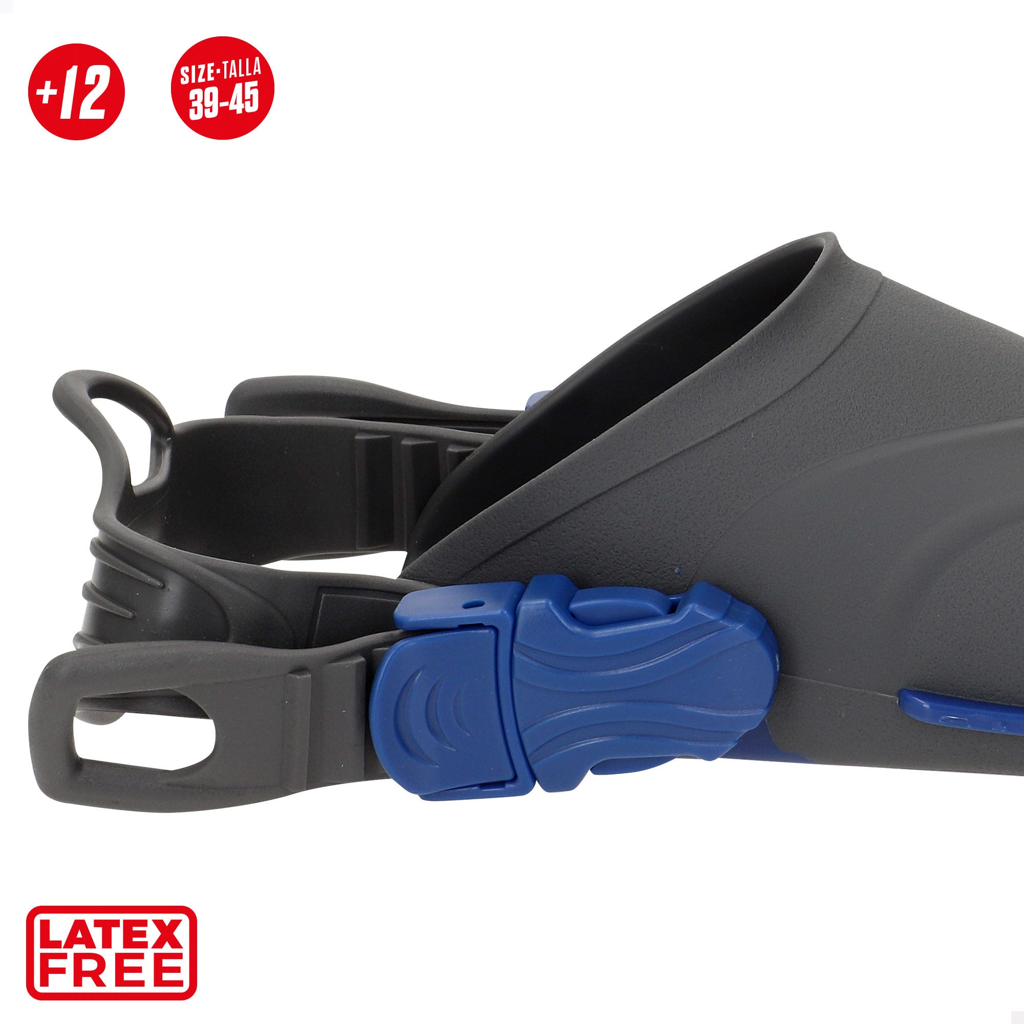 Aletas adulto talla 39 a 45 ajustables +12 años Aqua Sport