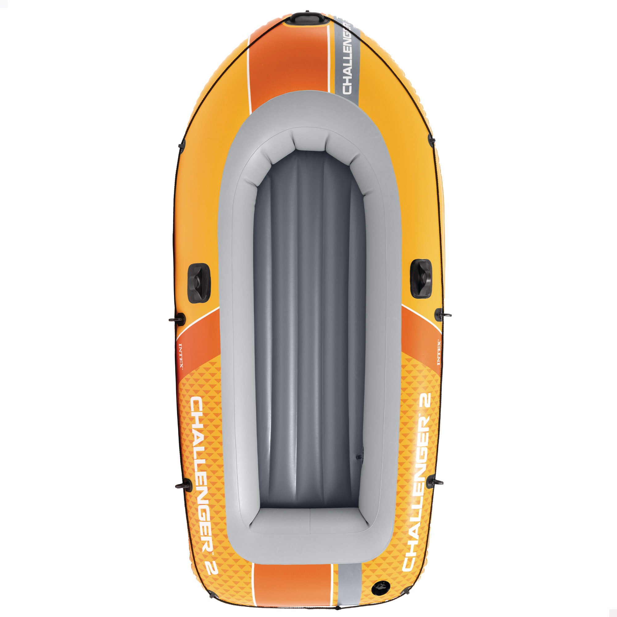 INTEX Barca hinchable Challenger 2 con remos y bomba de inflado