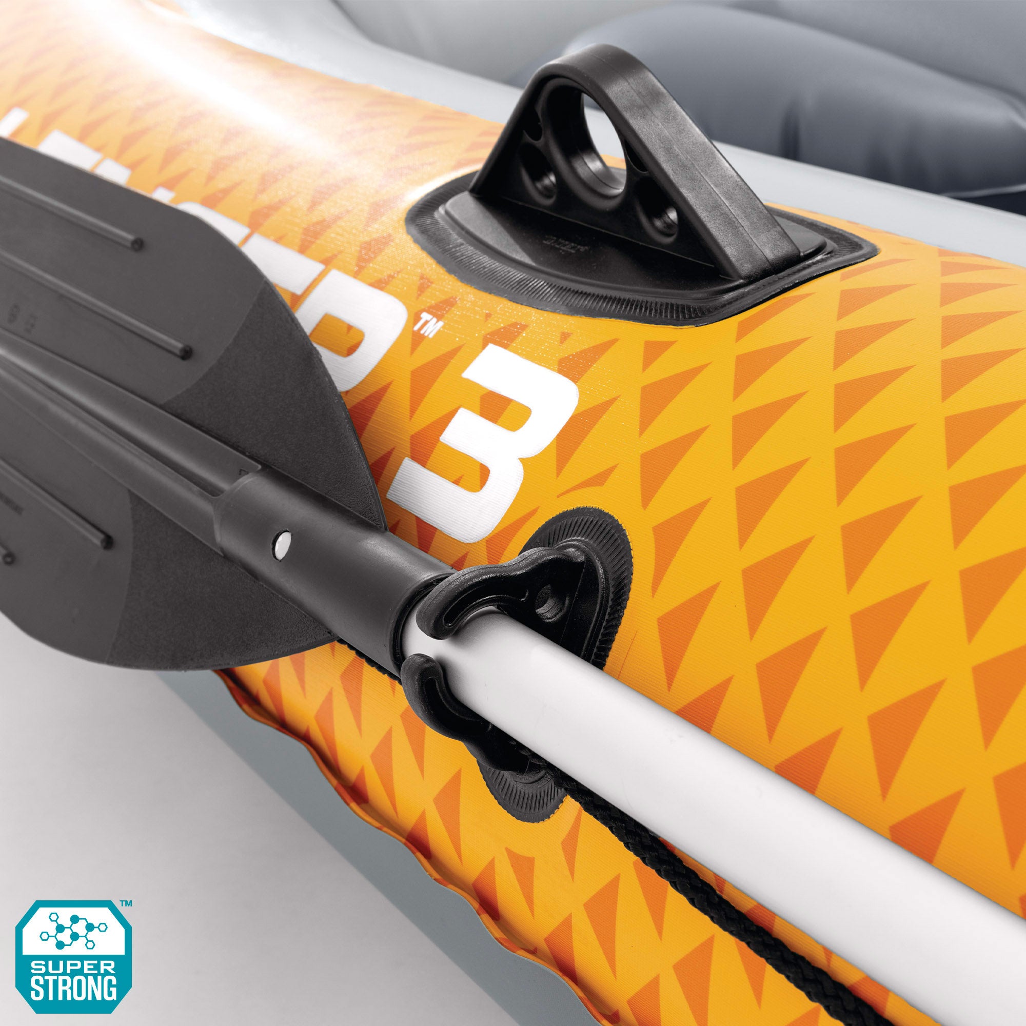 INTEX Barca hinchable Challenger 3 con remos y bomba de inflado