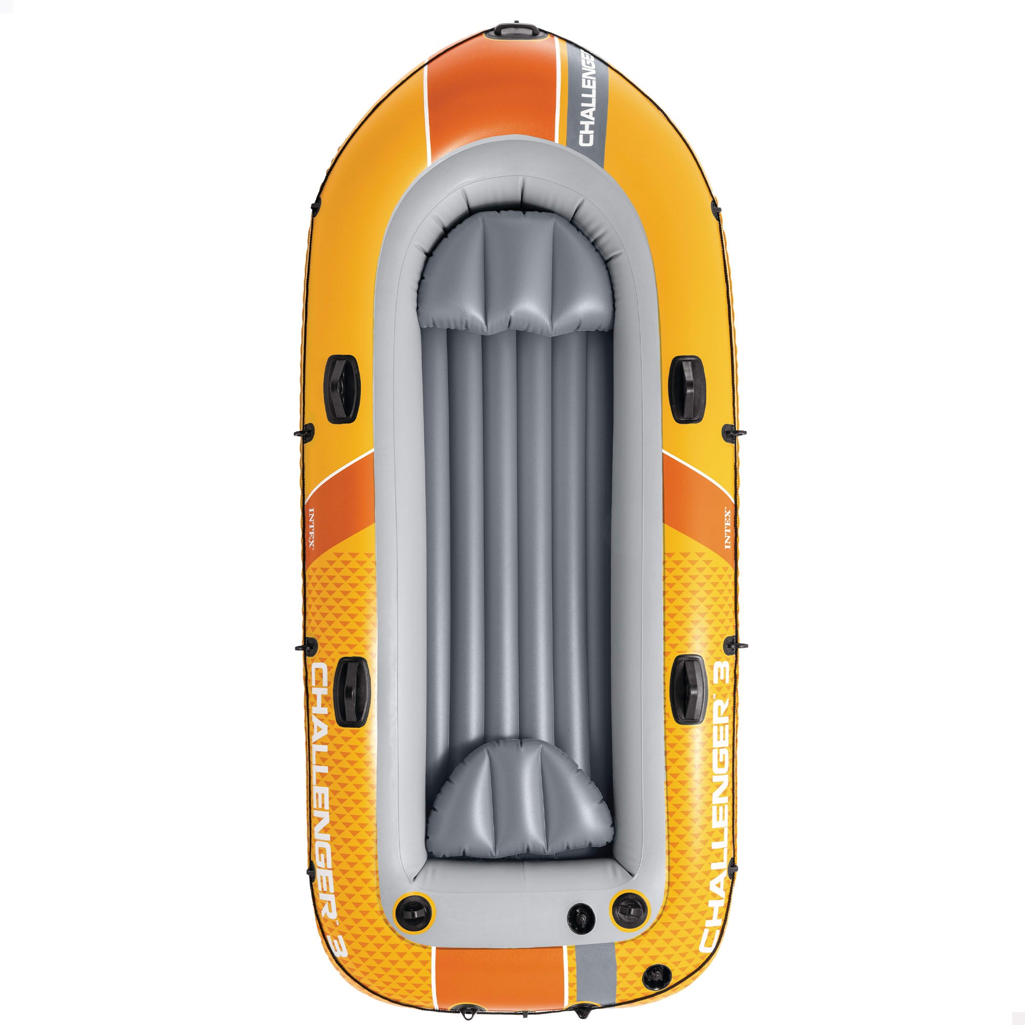 INTEX Barca hinchable Challenger 3 con remos y bomba de inflado