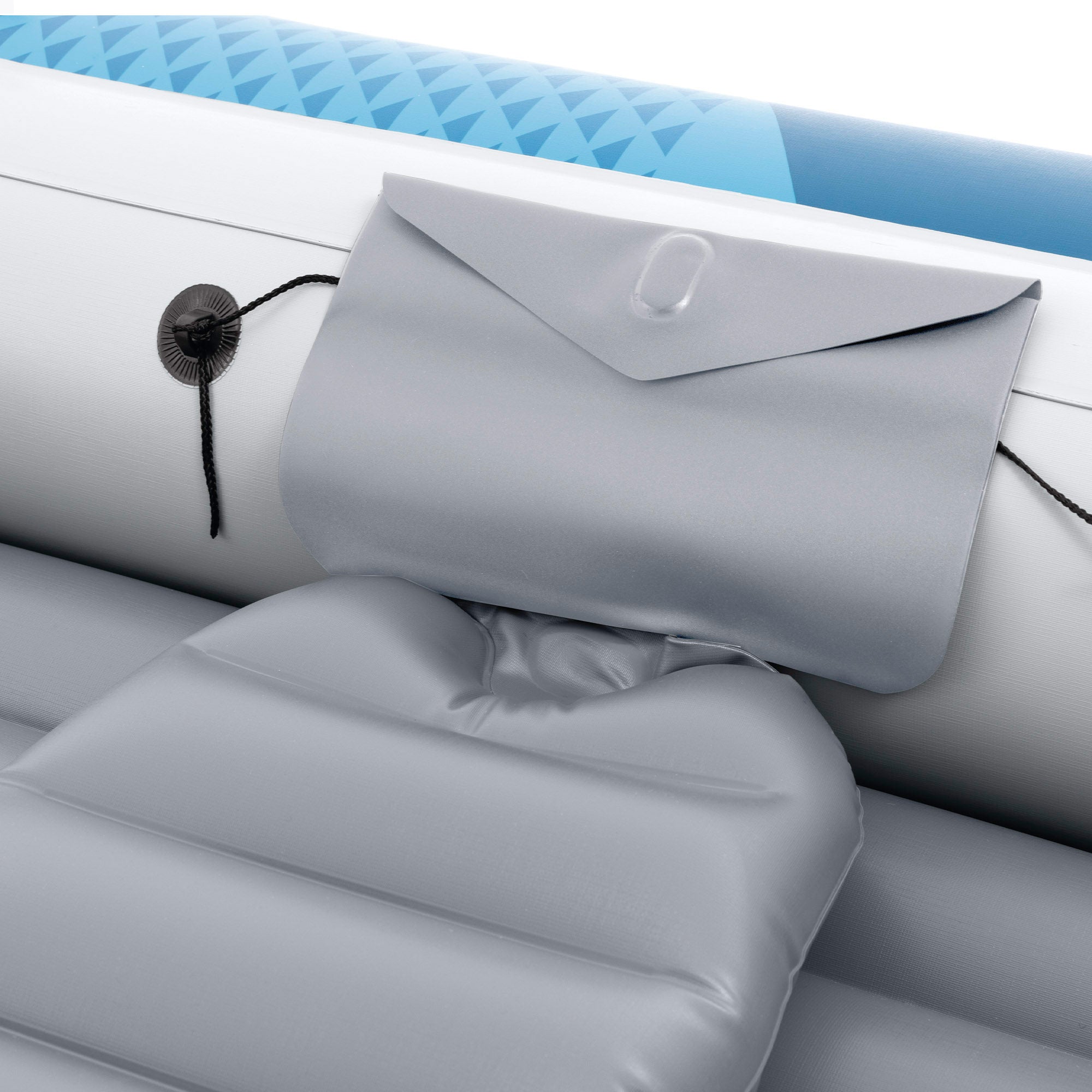 INTEX Barca hinchable Excursion 5 con remos, bomba de inflado y asientos hinchables