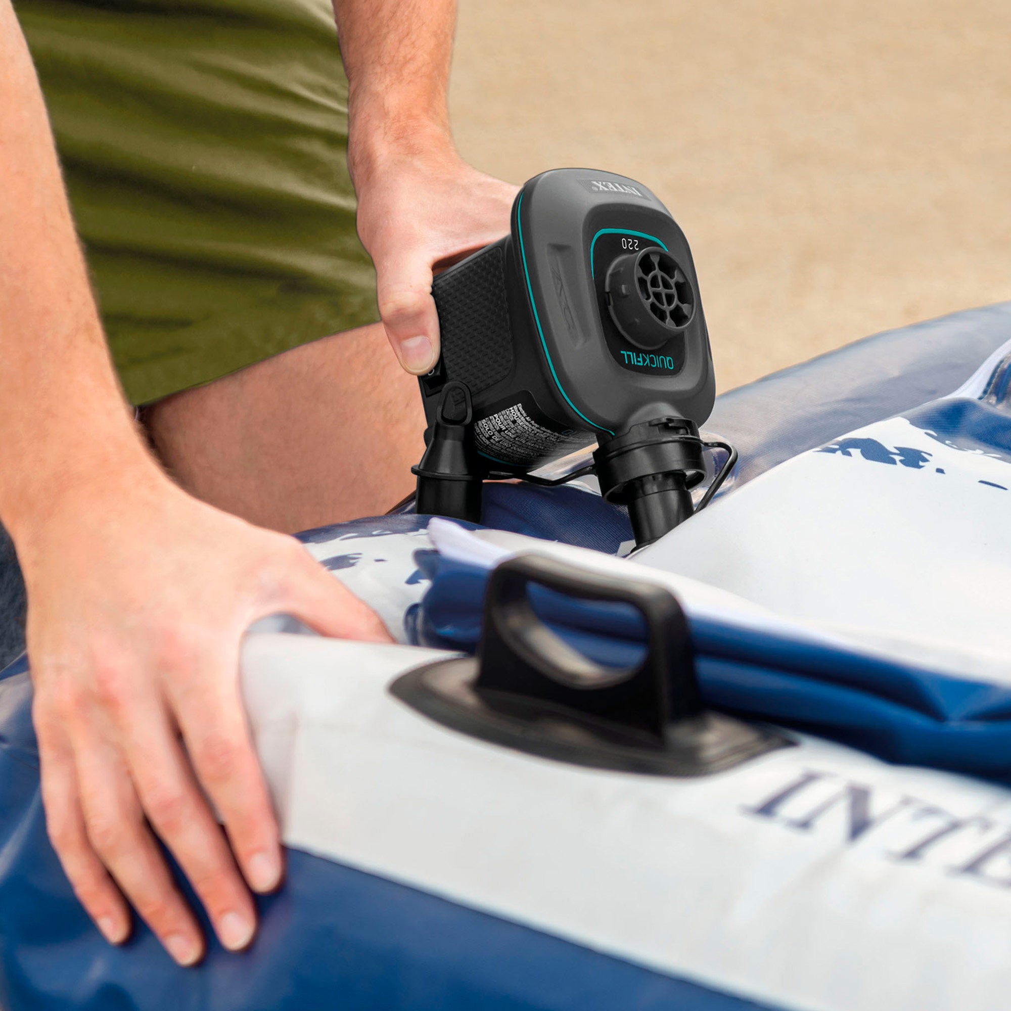 INTEX Hinchador eléctrico invertible con boquillas 220-240 V