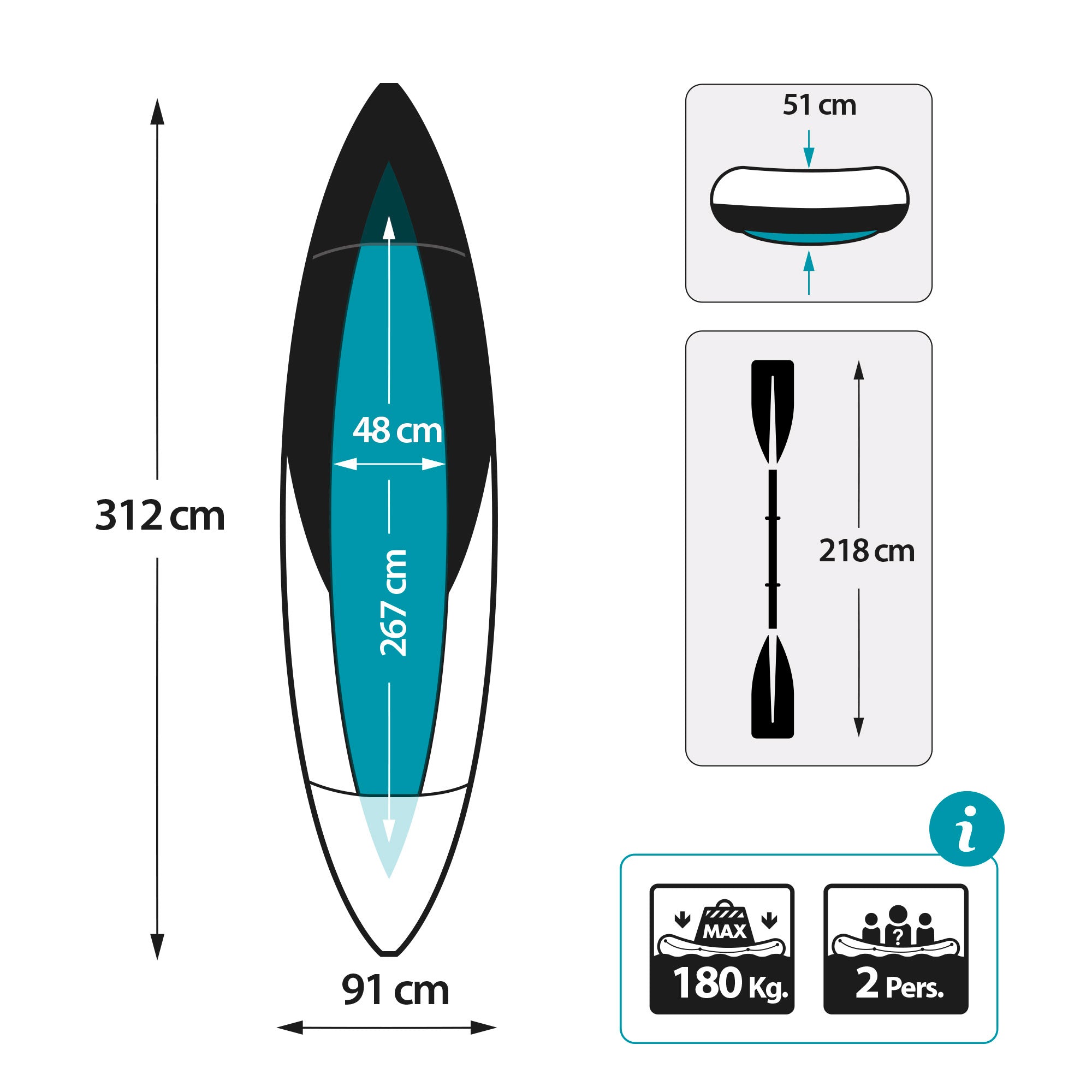 INTEX Kayak hinchable Explorer K2