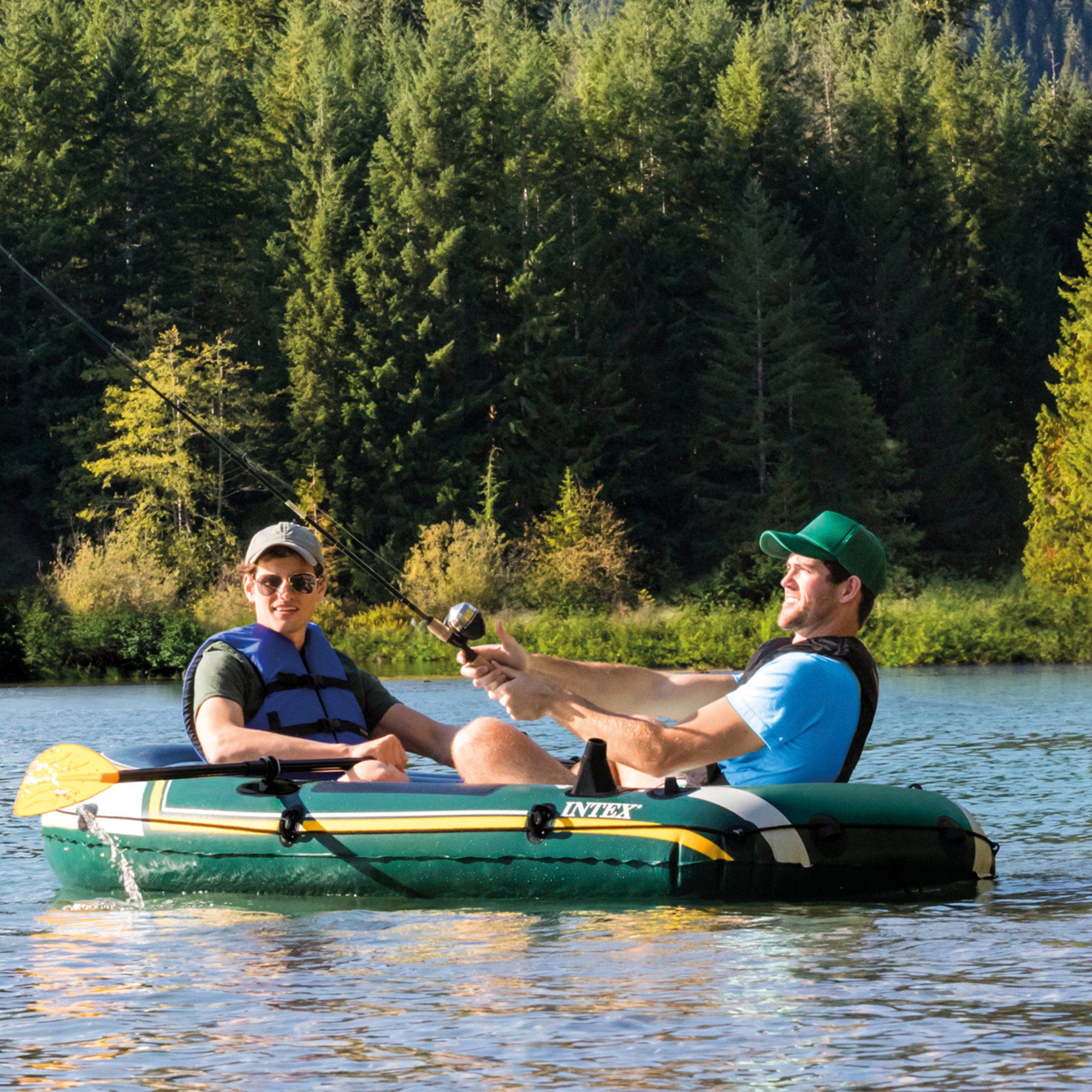 INTEX Barca hinchable seahawk 2 & remos - 236 x 114 x 41 cm