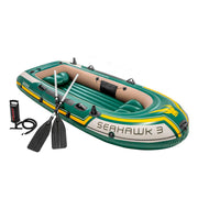 INTEX Barca hinchable seahawk 3 & remos aluminio - 295x137x43 cm