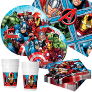 Avengers Vajilla infantil desechable 89 piezas
