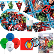 Avengers Set Vajilla infantil y decoración desechable 66 piezas