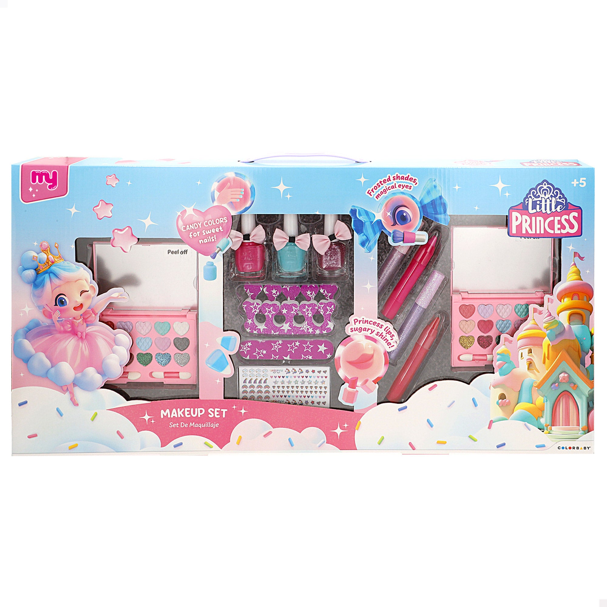 Set Maquillaje infantil con accesorios Little Princess COLORBABY