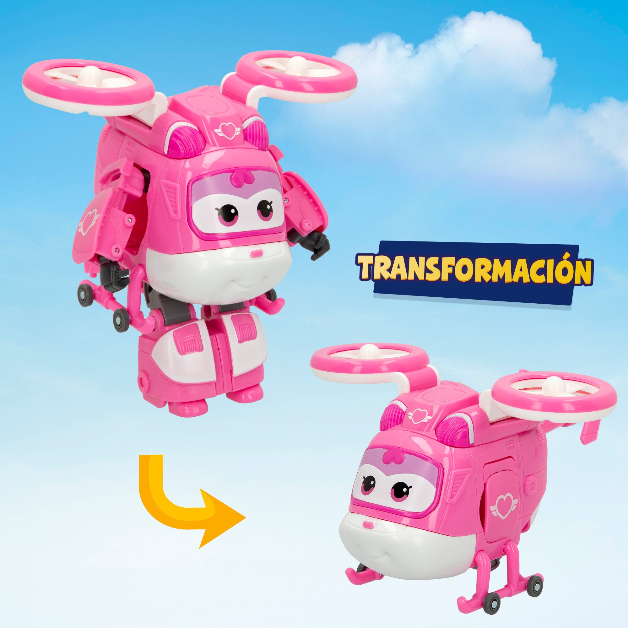 Super Wings Dizzy Helicóptero transformable Super Charge