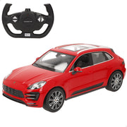 RASTAR Coche teledirigido Porsche Macan Turbo rojo 1:14