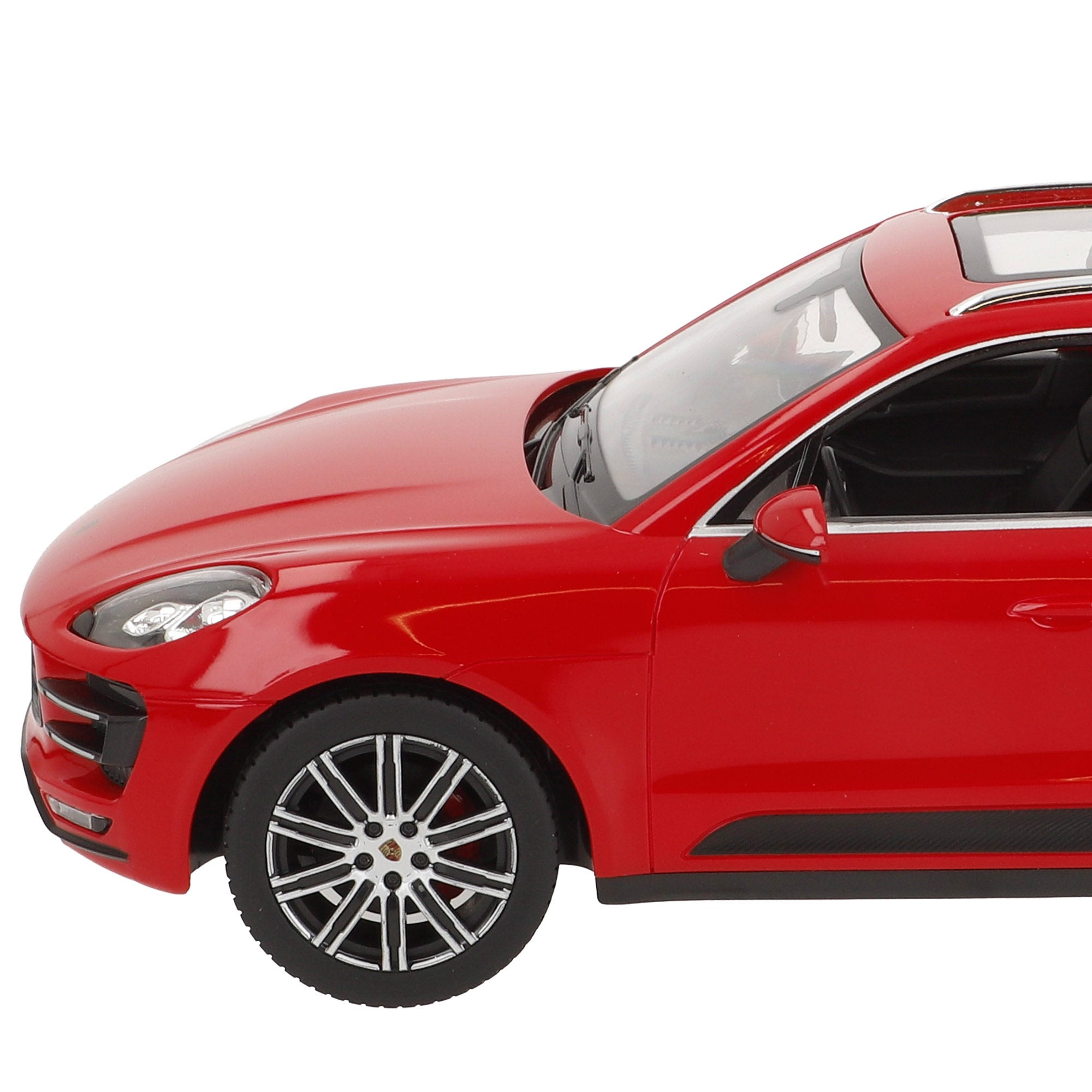 RASTAR Coche teledirigido Porsche Macan Turbo rojo 1:14