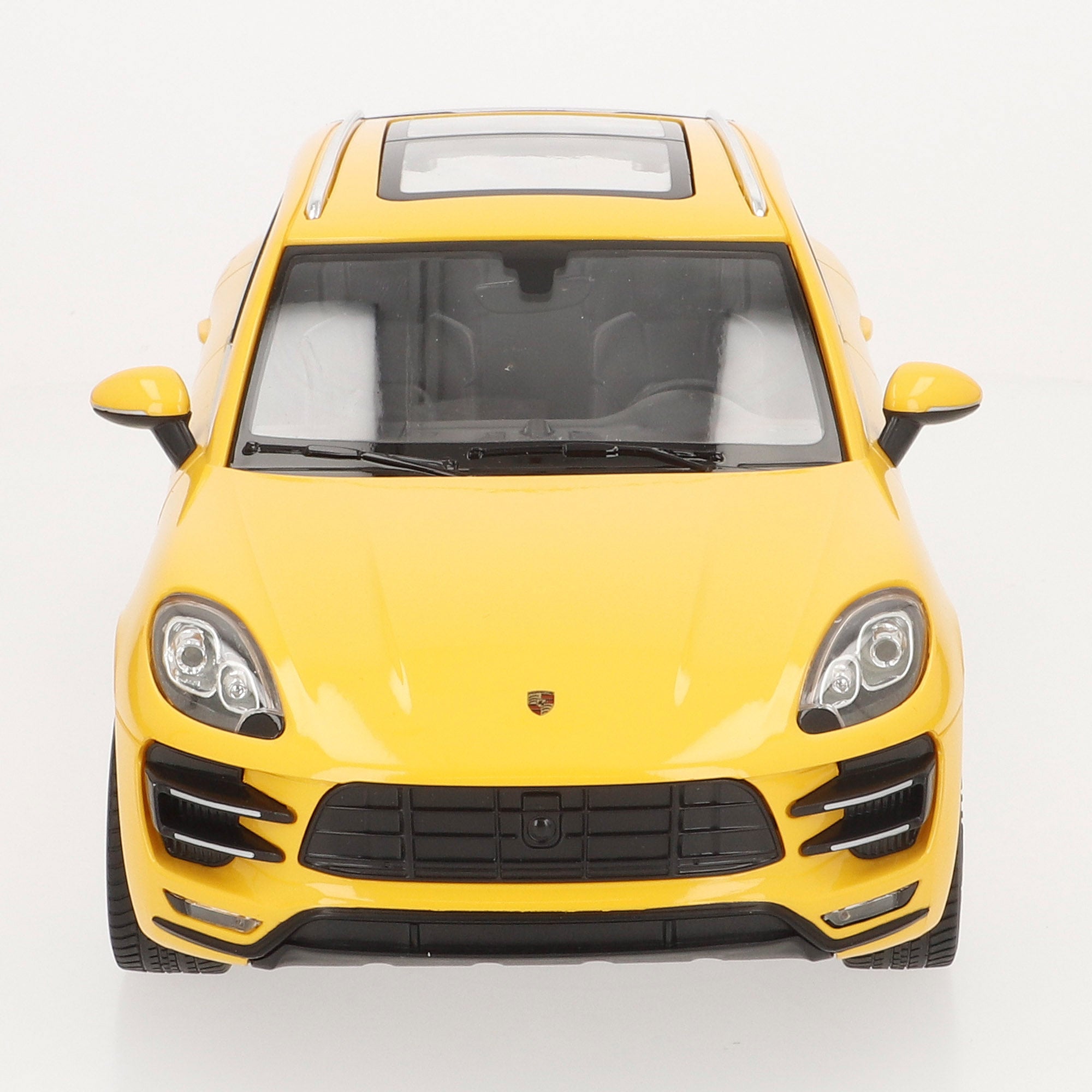 RASTAR Coche teledirigido Porsche Macan Turbo amarillo 1:14