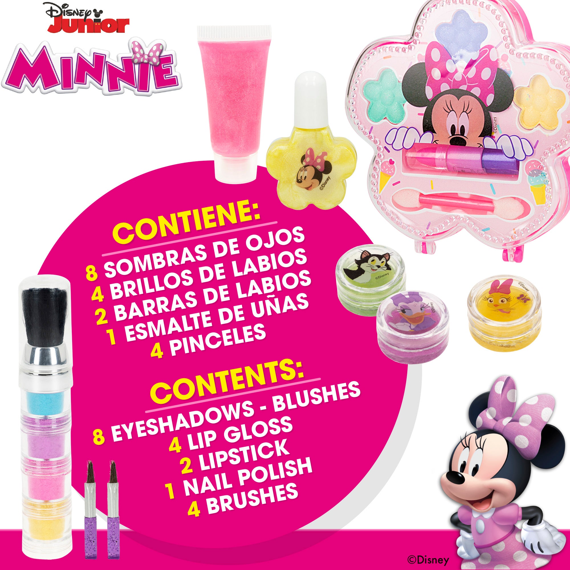 Minnie Set de maquillaje con accesorios