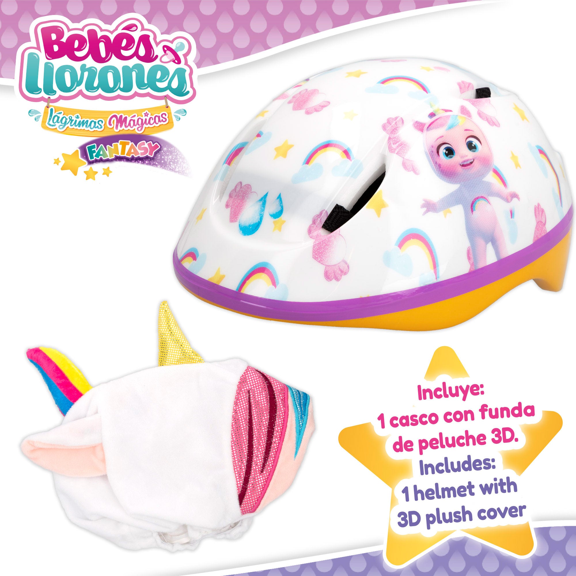 Bebés Llorones Casco con funda 3D Dreamy