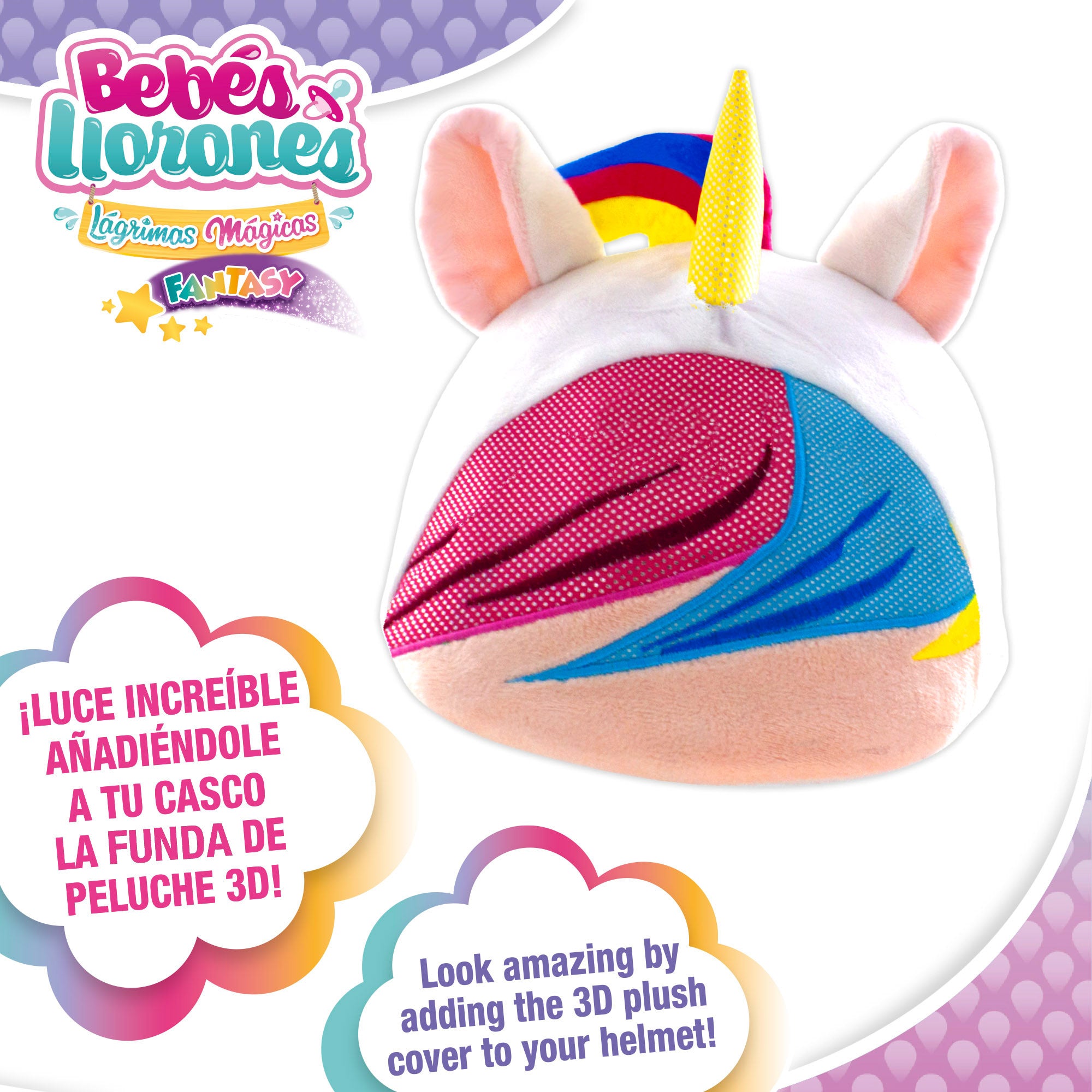 Bebés Llorones Casco con funda 3D Dreamy
