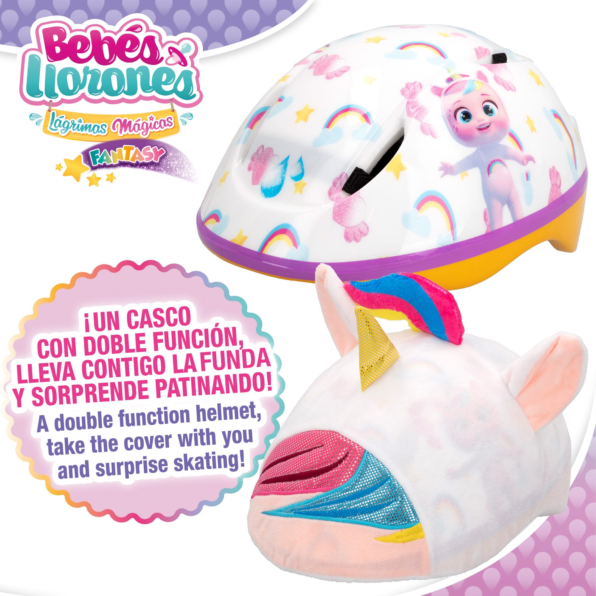 Bebés Llorones Casco con funda 3D Dreamy