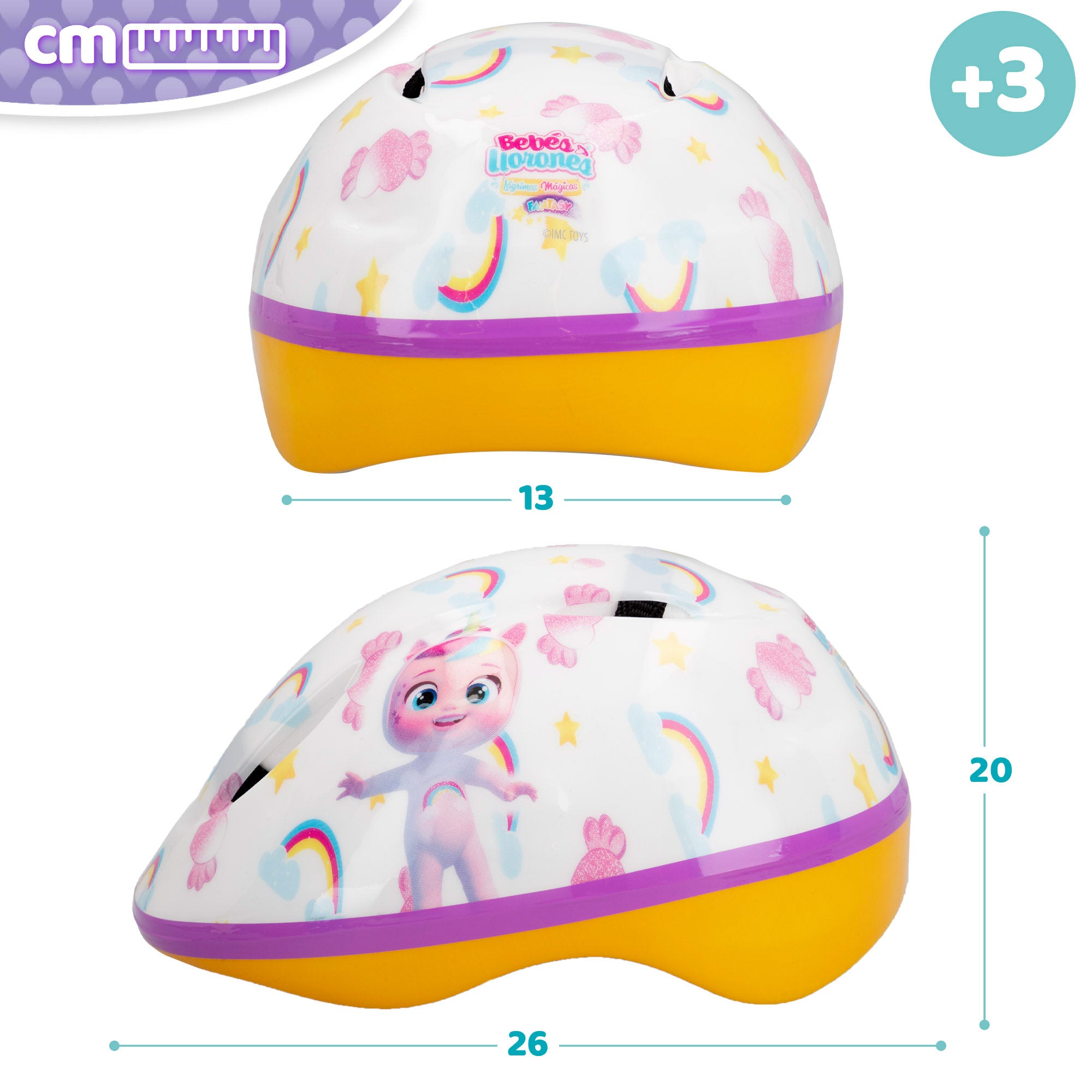 Bebés Llorones Casco con funda 3D Dreamy