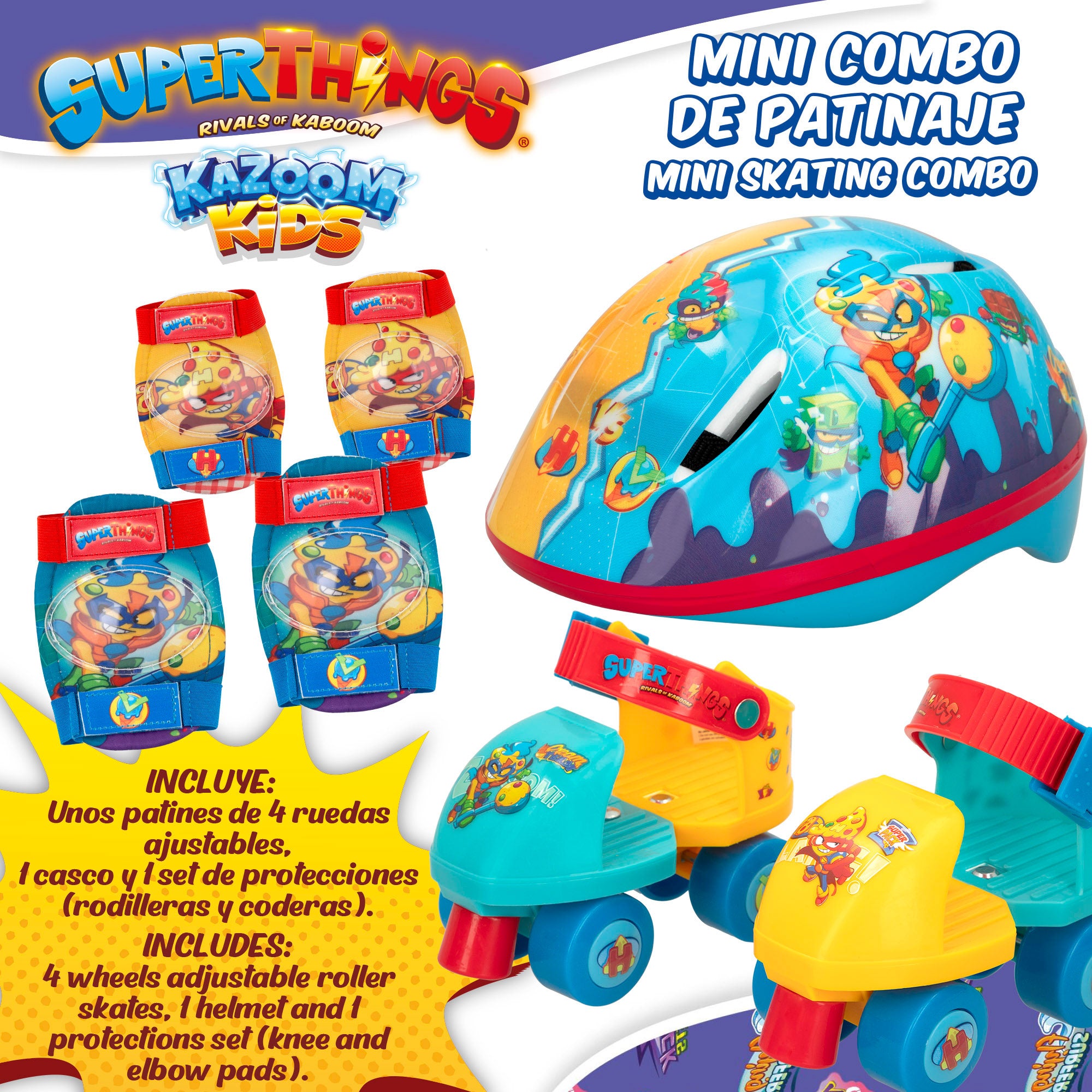 SuperThings Set de patinaje infantil