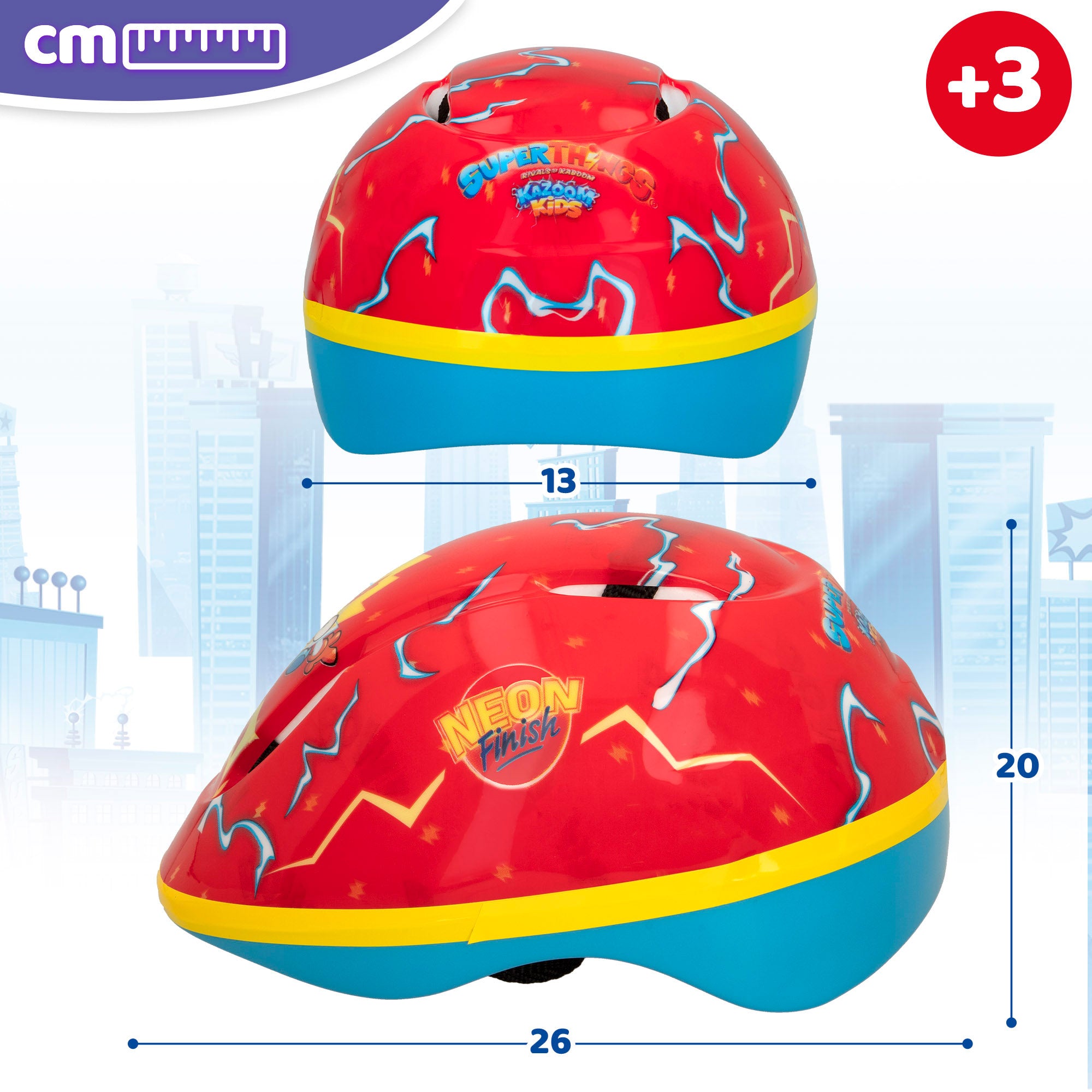 SuperThings Casco con funda 3D Neon Blast