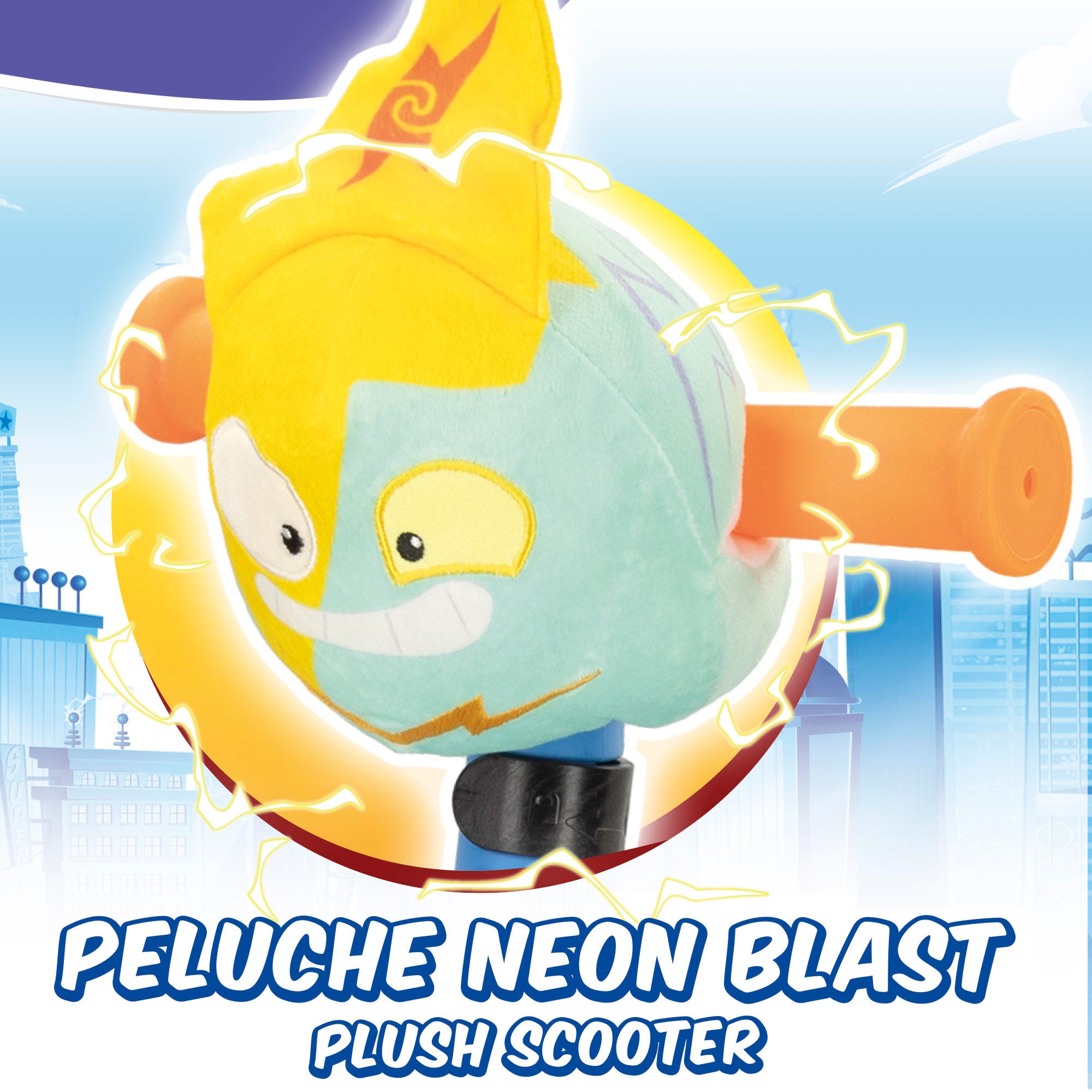 SuperThings Patinete 3 ruedas Neon Blast