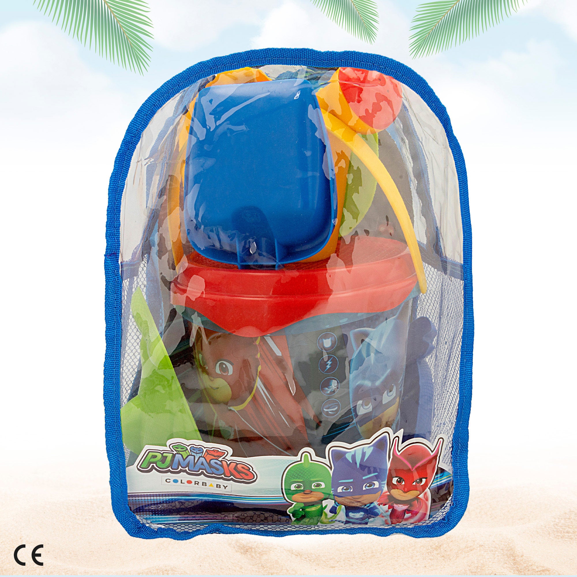 PJ Masks Set cubo playa con accesorios y mochila transporte
