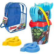 Avengers Set cubo playa Ø18 cm con accesorios y mochila transporte